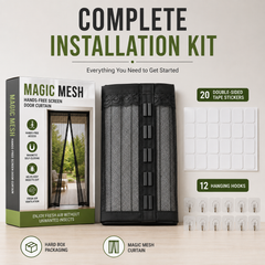 Mosquito Protection Door Net Fly Protection Curtain Magic Mesh Door Curtain Self Closing Mesh Door 100x210 Magnetic Door Net Easy Install Door Screen Hands Free Door Screen