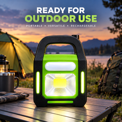 Solar and USB Rechargeable 3-in-1 Emergency Light - Hurry Bolt Portable LED Work Light, Torch & Power Bank.