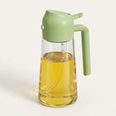 2-in-1 oil sprayer and dispenser Glass oil dispenser bottle Olive oil spray bottle for cooking Kitchen accessories oil dispenser 500ml Cooking oil bottle for grilling & BBQ