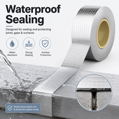 Aluminum Foil Butyl Rubber Tape – Strong Waterproof Sealing &  Repair Solution. 10% Off!