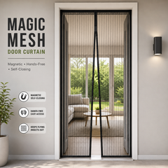 Mosquito Protection Door Net Fly Protection Curtain Magic Mesh Door Curtain Self Closing Mesh Door 100x210 Magnetic Door Net Easy Install Door Screen Hands Free Door Screen
