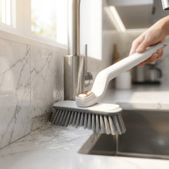 Multi-function crevice brush 360-degree rotating head brush Kitchen sink crevice brush Sliding door groove cleaner Rotating crevice cleaning brush Hard bristle gap cleaner